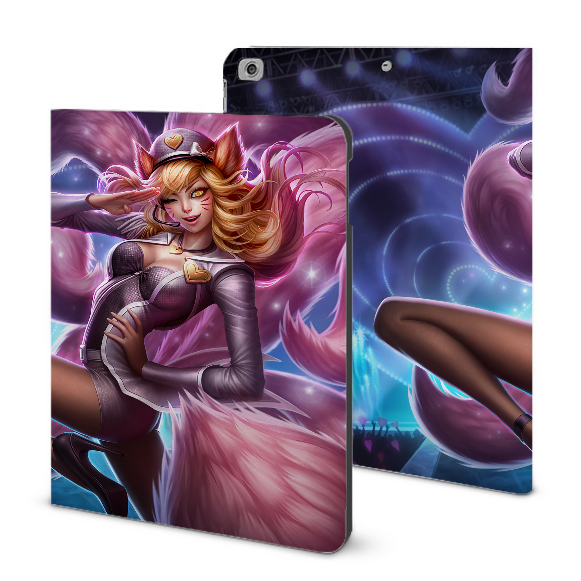 （画像用） リーグ・オブ・レジェンド League of Legends LOL IPad ケース ブック型 PUレザー TPU 耐衝撃 軽量 薄型 ペン収納なし 全面保護 IPad 各モデル対応